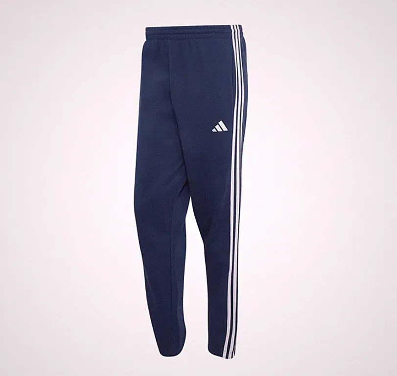 adidas Herren Hose Jogginghose Essentials 3-Streifen French Terry Hose Blau NEU