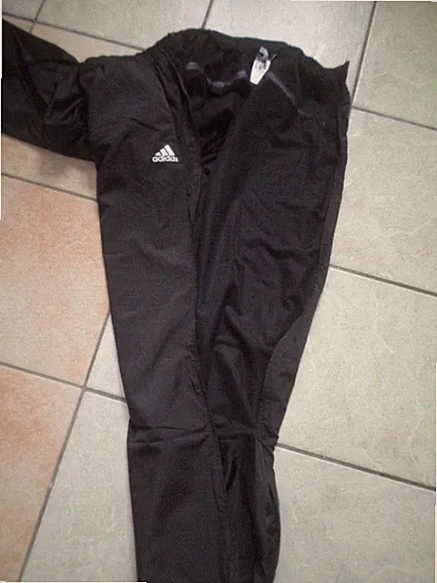 ADIDAS Herren Hose Sporthose Trainingshose seitlich Reißverschluss Größe M 48 50