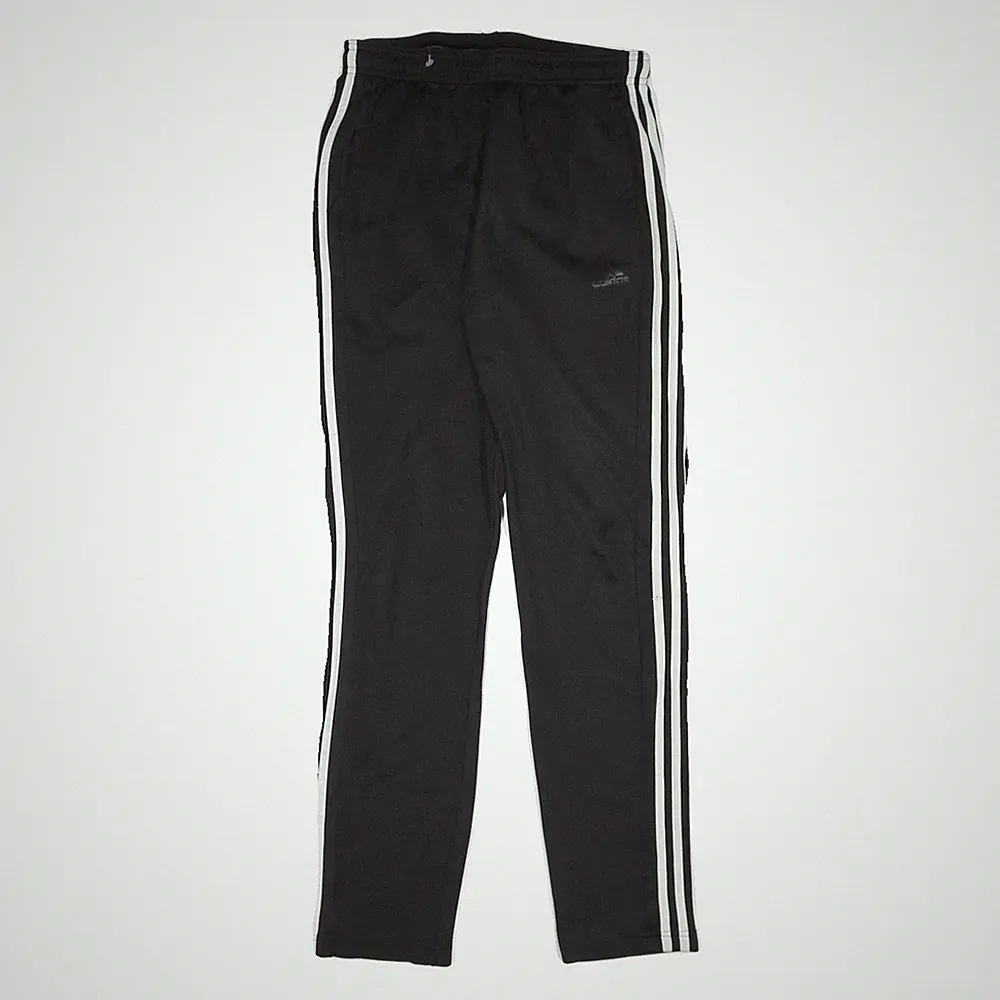ADIDAS Herren Jogger Schwarz Weiß Regular Tapered W26 L29 Track
