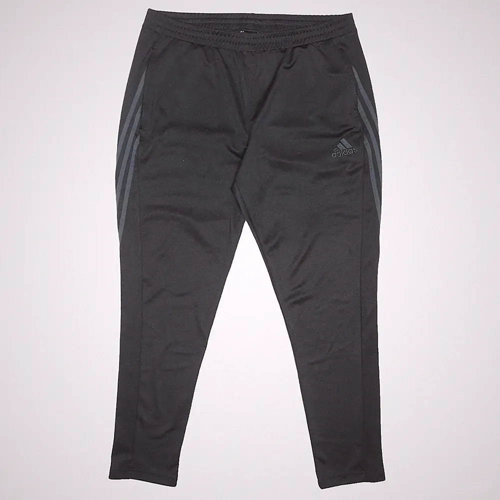 ADIDAS Herren Jogger Schwarz XL W36 L29 Slim Tapered Polyester-Mix Sporthose
