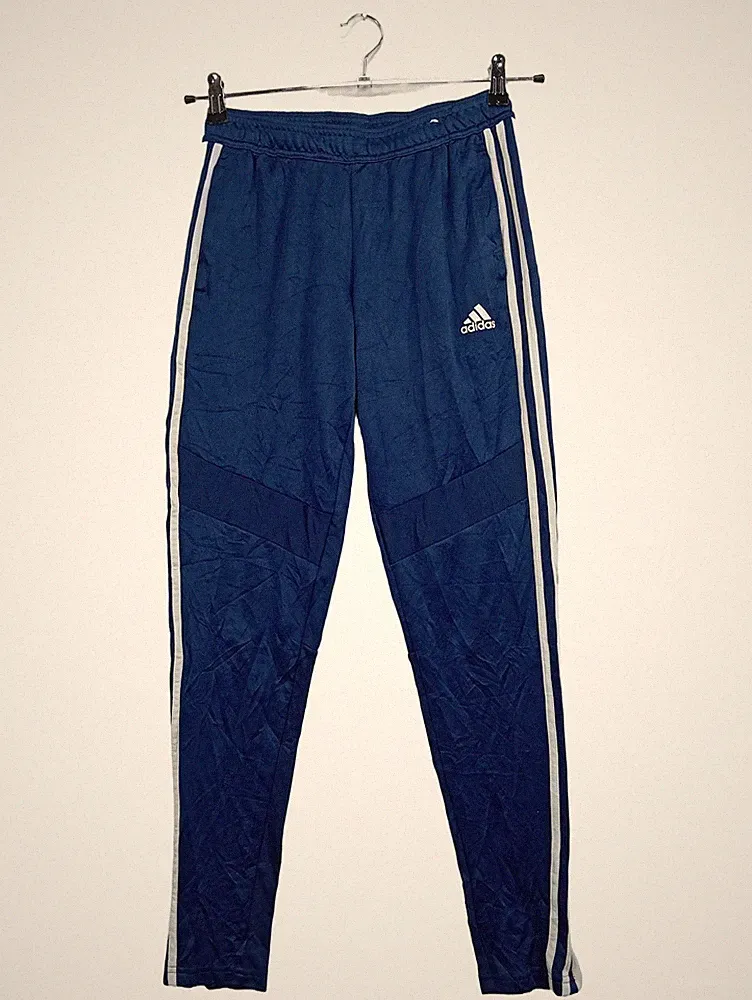 Adidas Herren Jogginghose Blau XS Sportlich Polyester Trainingshose