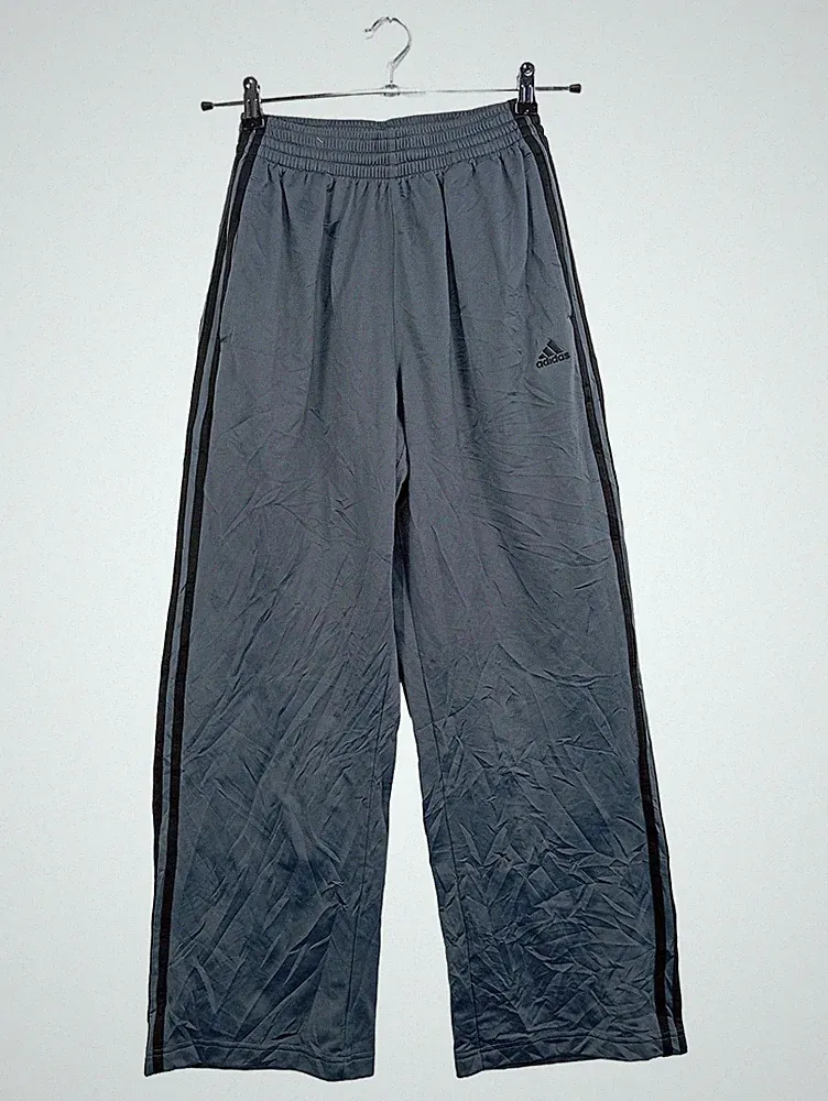 Adidas Herren Jogginghose Grau S Sportlich Polyester Trainingshose