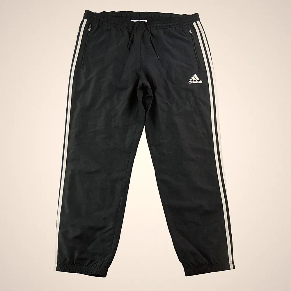 Adidas Herren Jogginghose Reißverschlusstaschen Größe XL #QWE0992