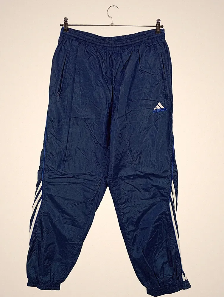 adidas Herren Jogginghose Retro Sport Polyester Blau Gr. 42 XL