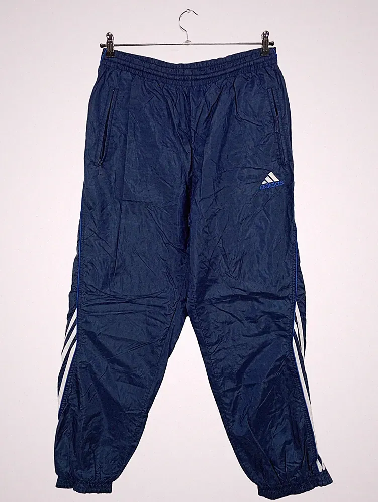 adidas Herren Jogginghose Retro Sport Polyester Blau Gr. 42 XL