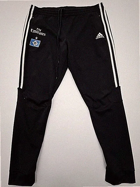 adidas Herren Jogginghose schwarz 3 Streifen Tapered Größe L