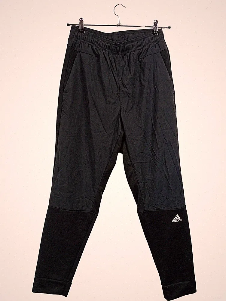 ADIDAS Herren Jogginghose Schwarz Gr. 48/M Sport Trainingshose