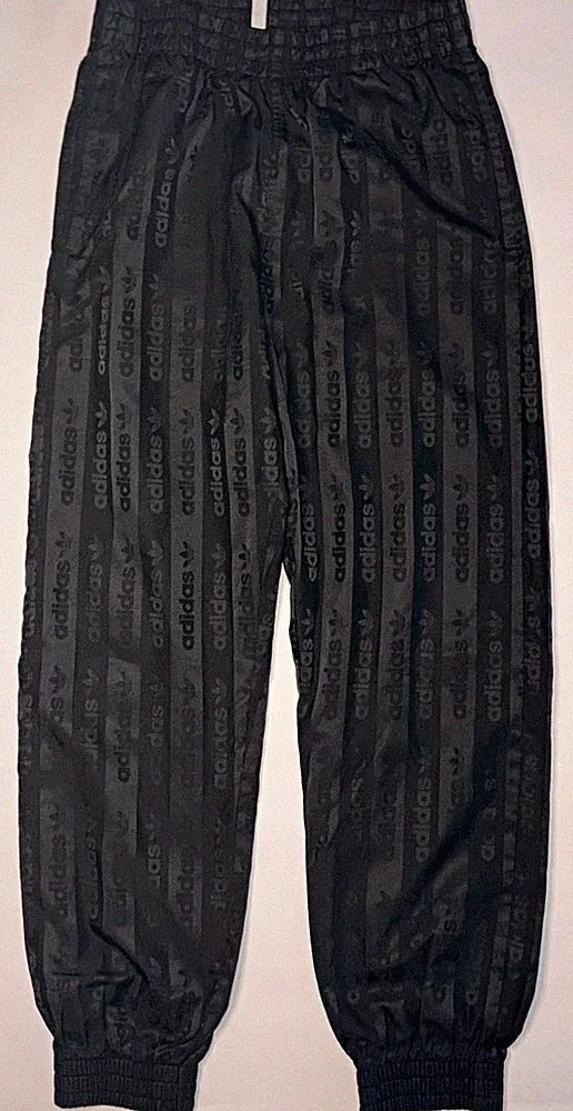 adidas Herren Jogginghose Schwarz Gr. M Polyester mit elastischem Bund