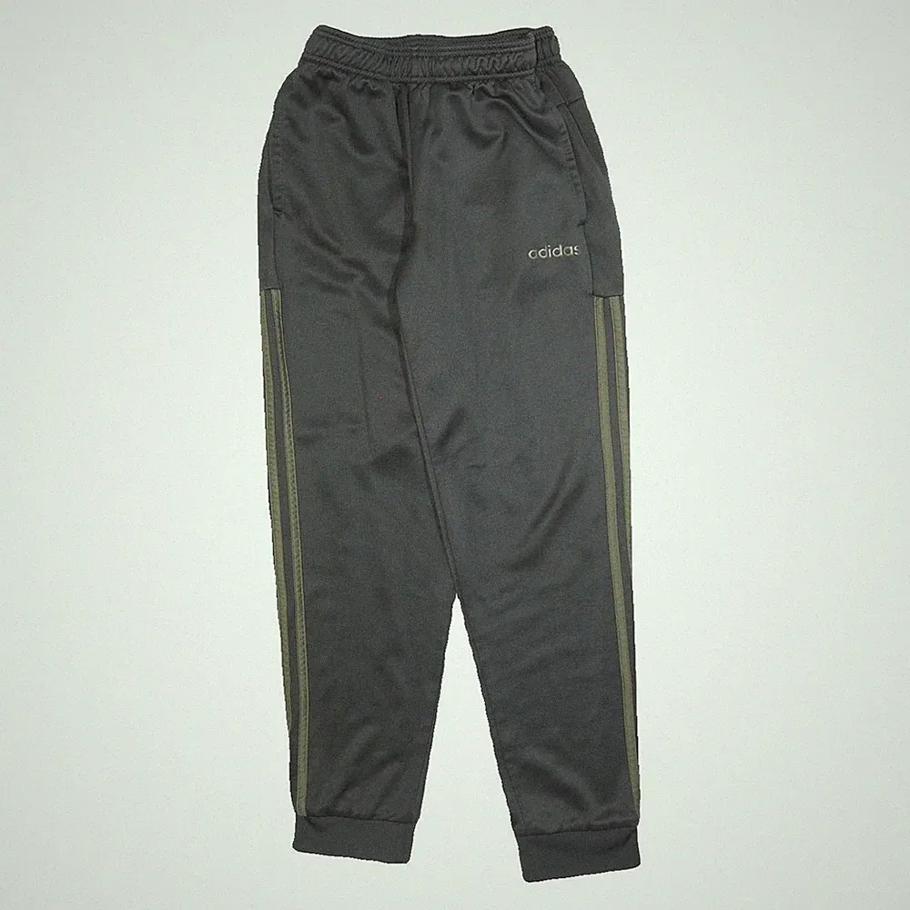 ADIDAS Herren Jogginghose Schwarz & Oliv Schmal Verjüngt W25 L28 S 00s