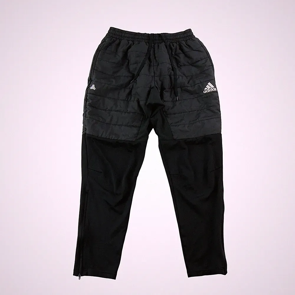 Adidas Herren Jogginghose Tango gesteppte schwarz Größe L #QWE1678