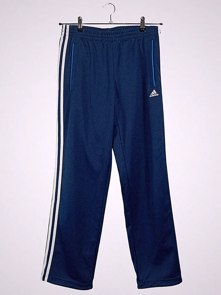 Adidas Herren Jogginghose Trainingshose Blau Gr. 38-40 Polyester Sportlich