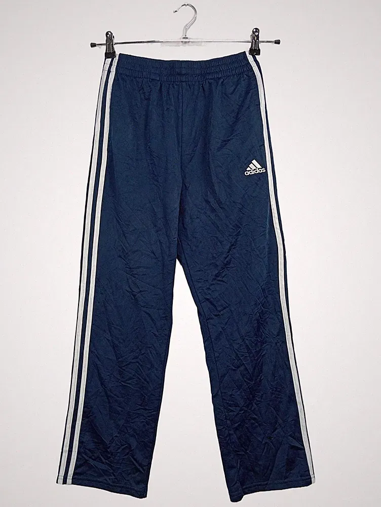 adidas Herren Jogginghose Trainingshose Blau Gr. M 3-Streifen Sport