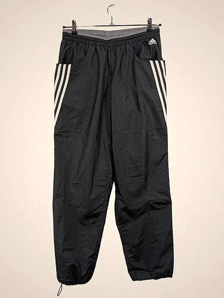 ADIDAS Herren Jogginghose Trainingshose Gr. M Schwarz Sport Polyester