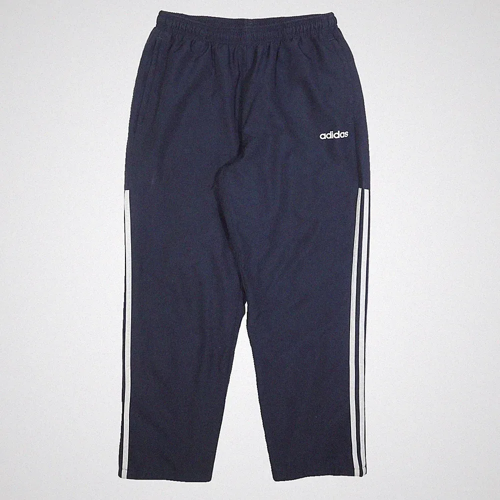 ADIDAS Herren Jogginghosen Navyblau & Weiß Klassisch Verjüngt L W30 L28