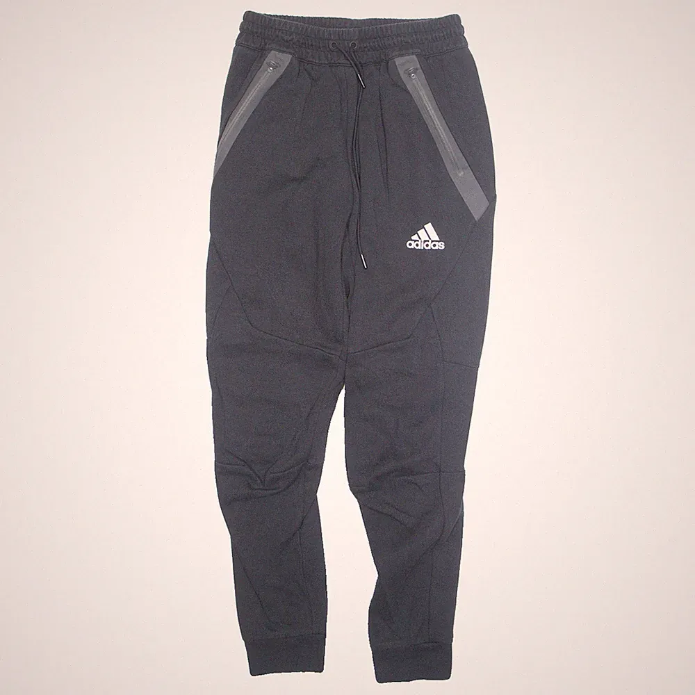 ADIDAS Herren Jogginghosen Schwarz Schmal Zulaufend XS W24 L27