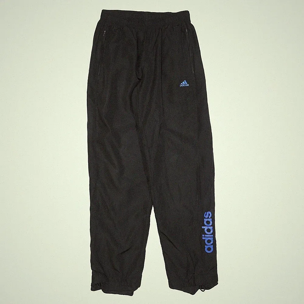ADIDAS Herren Jogginghosen Schwarz Slim Tapered S W26 L32 Track Hosen