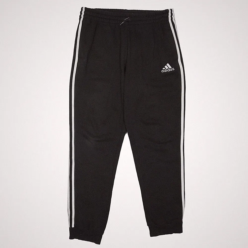 ADIDAS Herren Jogginghosen Schwarz Weiß Slim Tapered M W32 L28 Baumwollmix