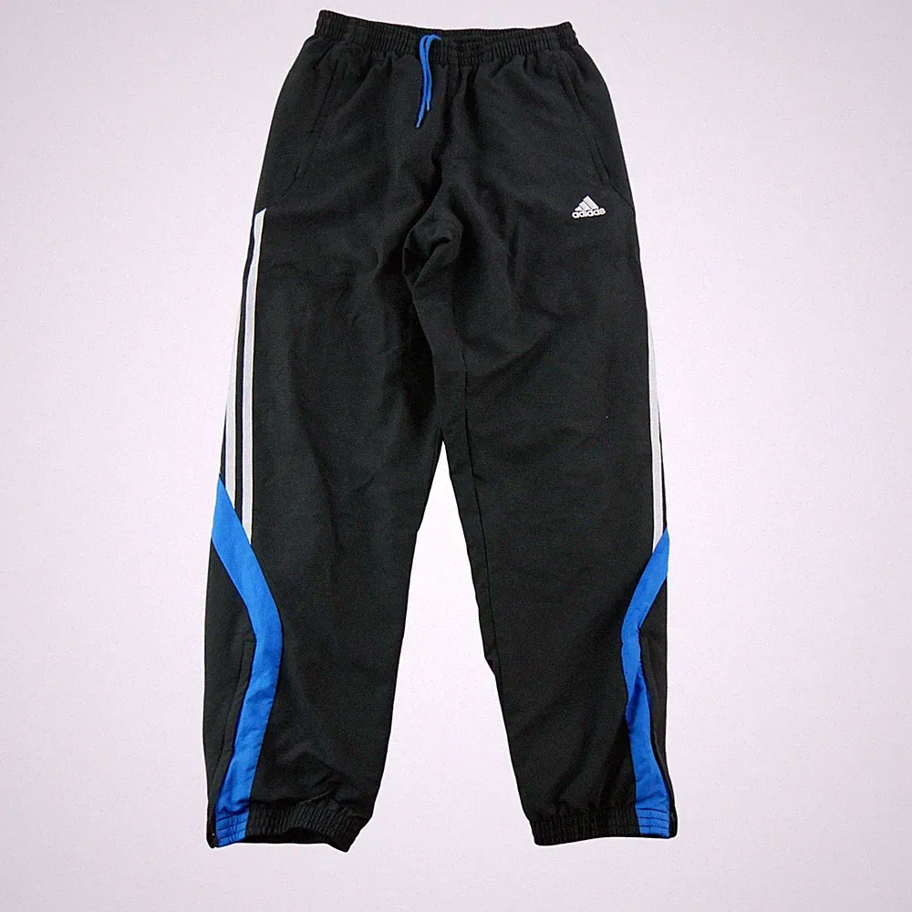 Adidas Herren Joggings mit Reißverschluss am Bein Schwarz Größe M #QWE7634