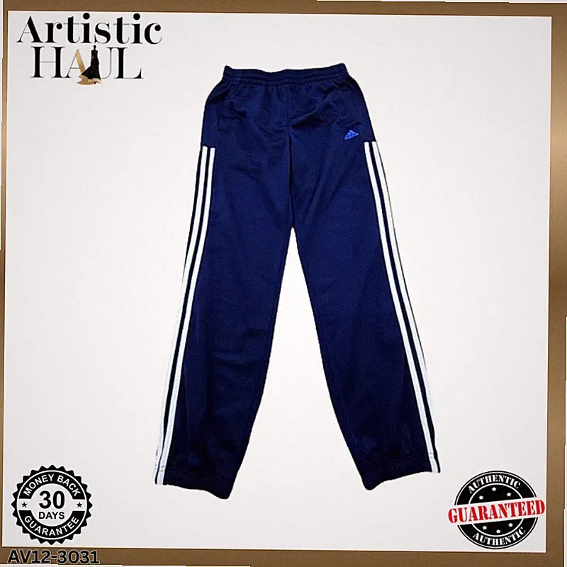 adidas Herren L Sport Jogginghose Trainingshose in Navy gestreift