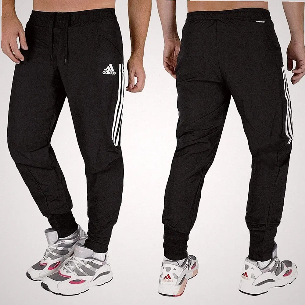 Adidas Herren Trainingshose Fußball Hose Laufhose Sport Hose Jogginghose schwarz