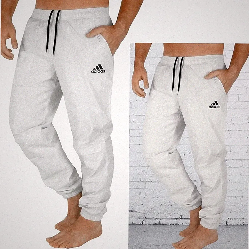 Adidas Herren Trainingshose Jogginghose Sport Hose Stanford Woven beige hellgrau