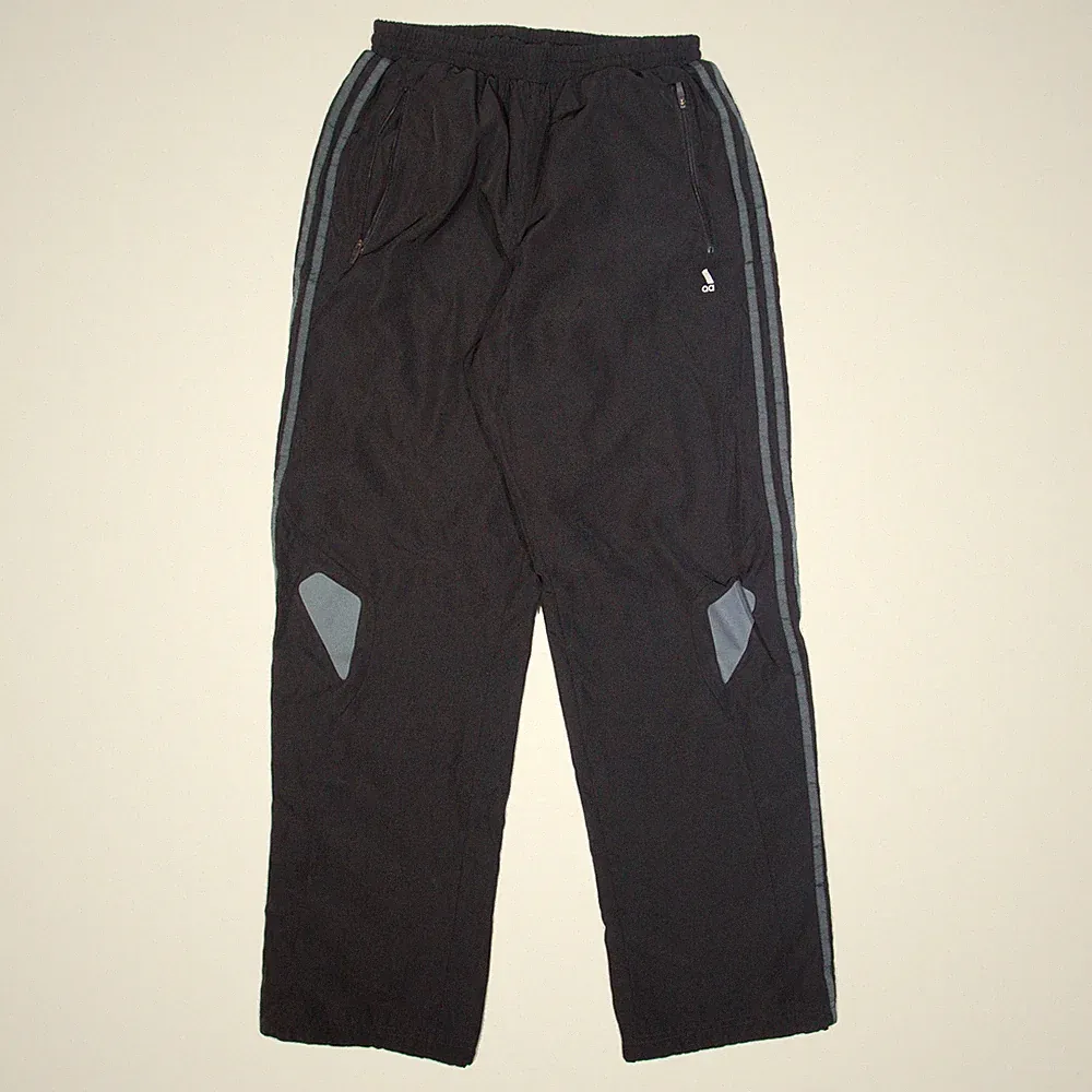 ADIDAS Herren Trainingshosen Polyester Schwarz Gerades Bein M W28 L31