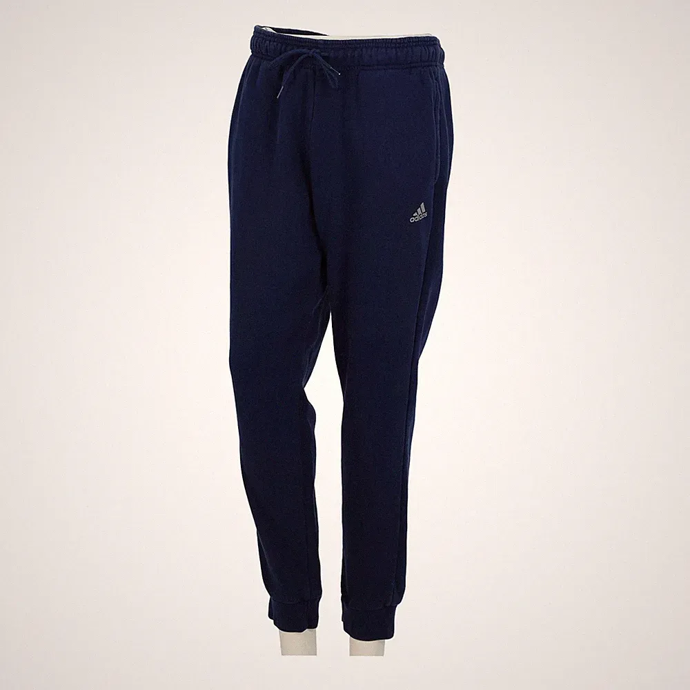 Adidas Jogging Herren Schmal geschnitten Dunkelblau Größe L #QWE3866