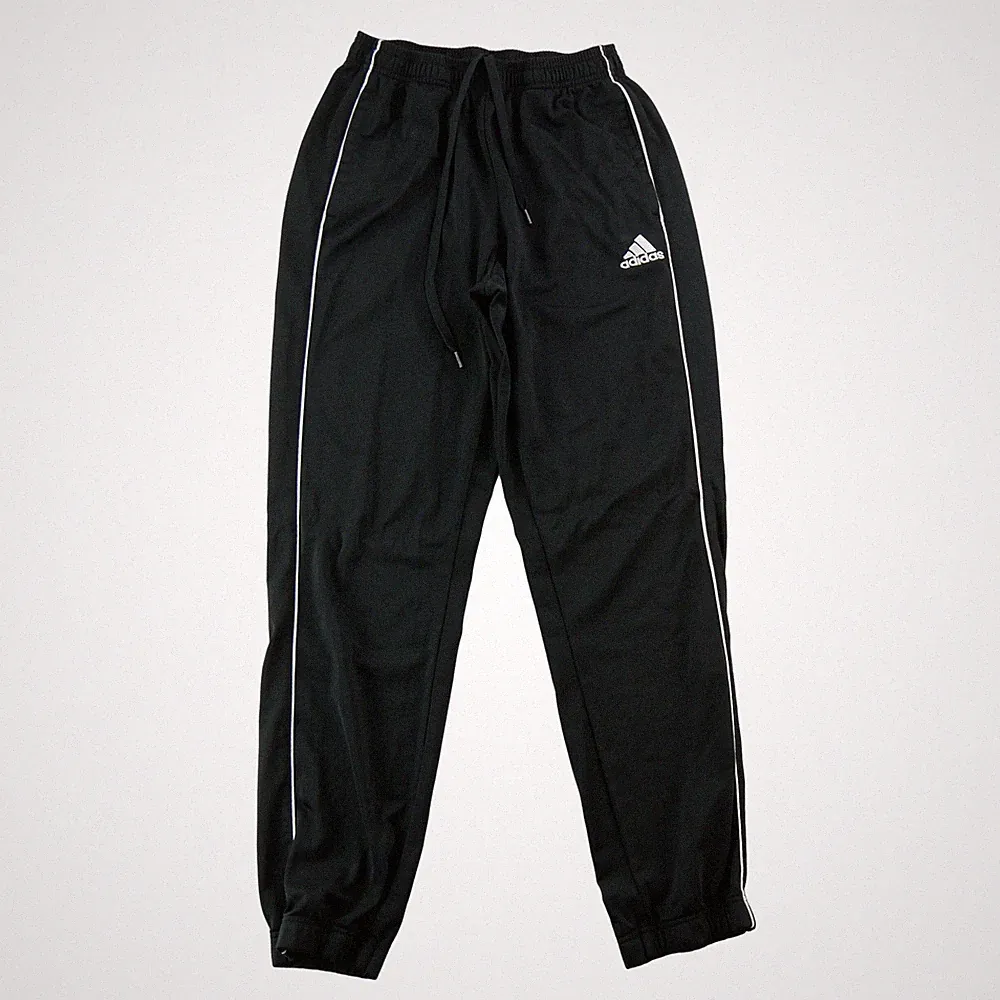 Adidas Jogging Herren Schmal geschnitten Schwarz Größe L #QWE1879