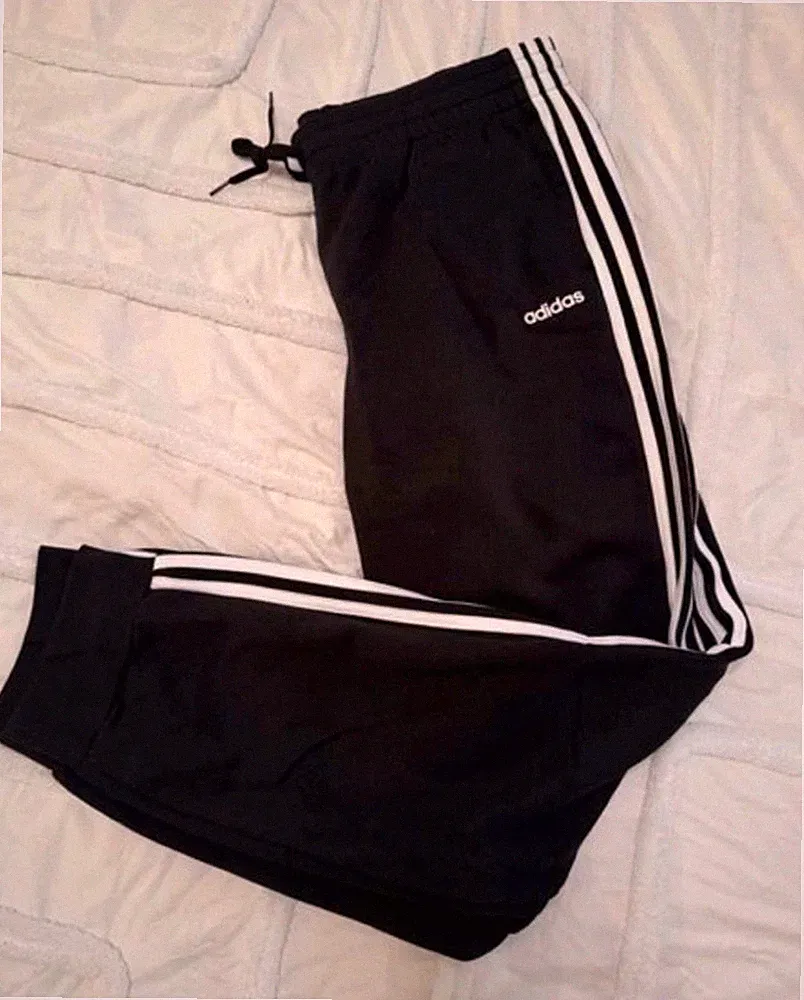 adidas Jogginghose Damen XXL Schwarz Weiß 3-Streifen Taschen Zugband XXL 50/52