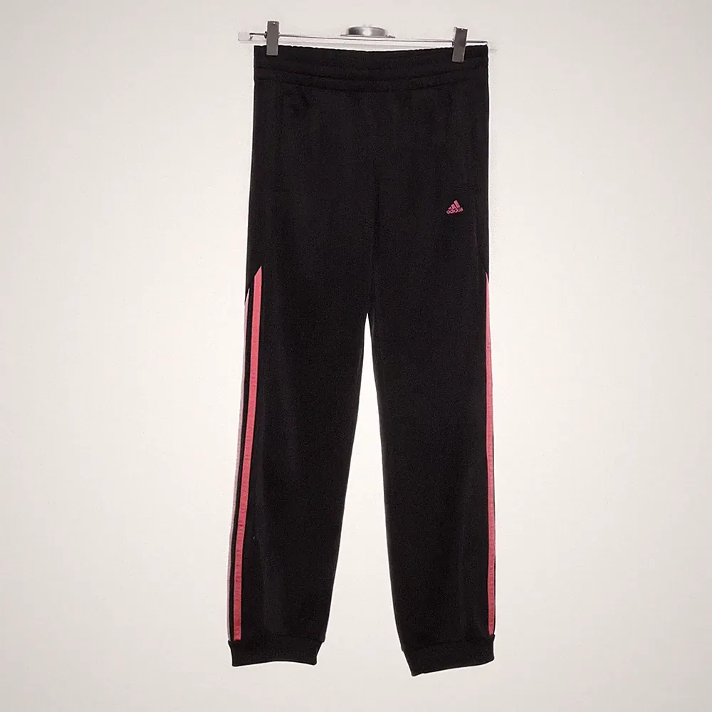 Adidas, Jogginghose, Größe: 152, Schwarz/Rot, Polyester, Chevron, Mädchen #R1X