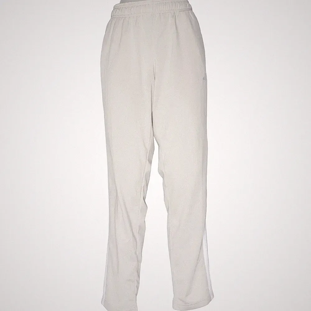 Adidas, Jogginghose, Größe: 38/40, Beige/Weiß, Recyceltes Polyester #j41