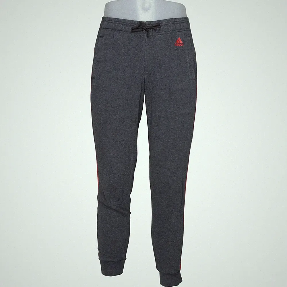 Adidas, Jogginghose, Größe: 40, Grau/Rot, Herren #pkB