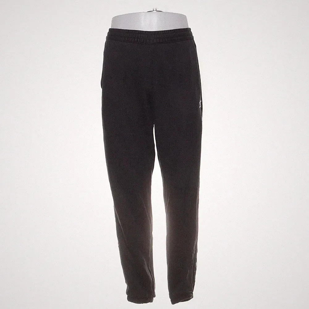 Adidas, Jogginghose, Größe: 40, Schwarz, Baumwolle/Polyamid, Einfarbig #nim
