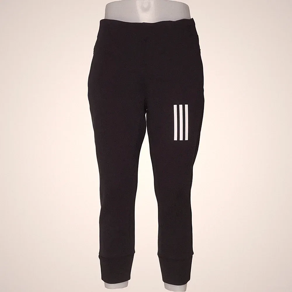 Adidas, Jogginghose, Größe: 42/44, Schwarz, Baumwolle/Recyceltes Polyester #2Zy