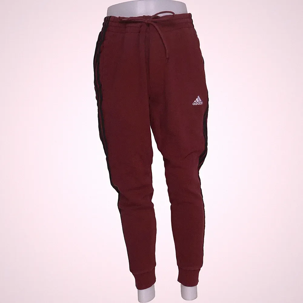 Adidas, Jogginghose, Größe: 48/50, Rot/Schwarz/Weiß, Baumwolle/Elasthan #z3v
