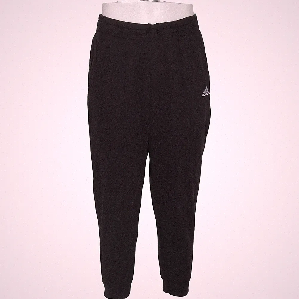 Adidas, Jogginghose, Größe: 48/50, Schwarz, Einfarbig, Sweat, Herren #eqy