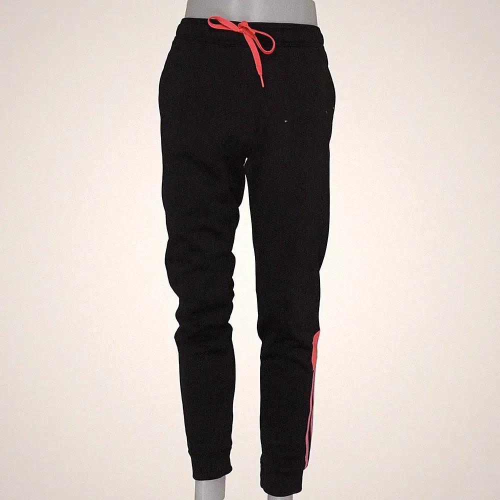 Adidas, Jogginghose, Größe: 48, Schwarz/Rot, Polyester, Einfarbig, Herren #RVt