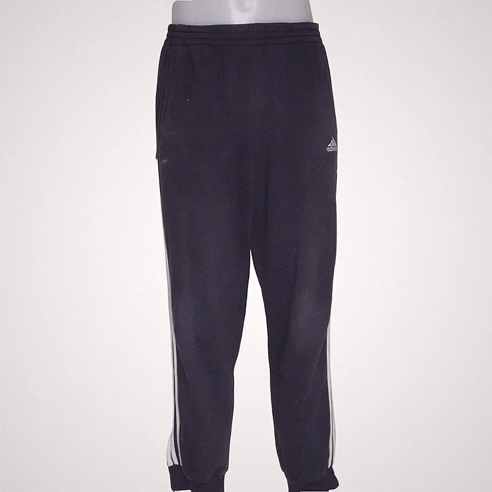 Adidas, Jogginghose, Größe: 52/54, Blau/Weiß, Baumwolle/Polyester, Batik #QJW
