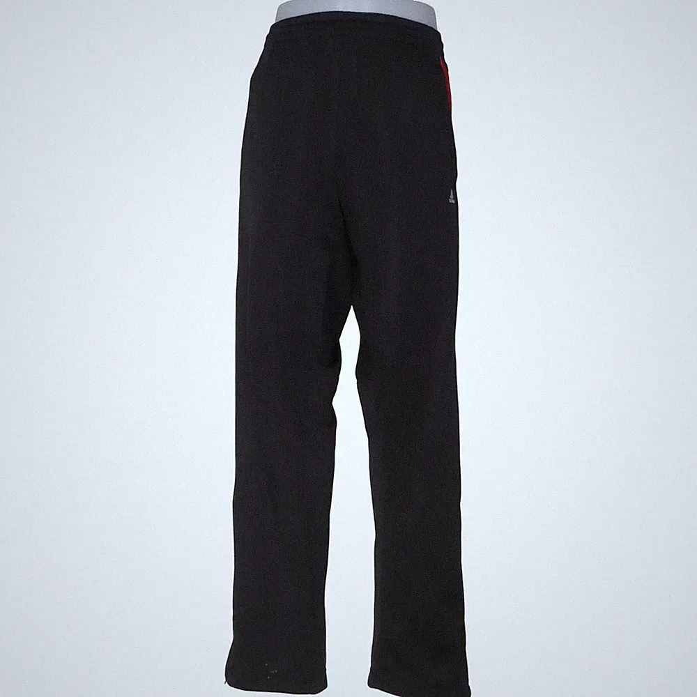 Adidas, Jogginghose, Größe: 52/54, Schwarz/Rot/Weiß, Polyester, Herren #M7D