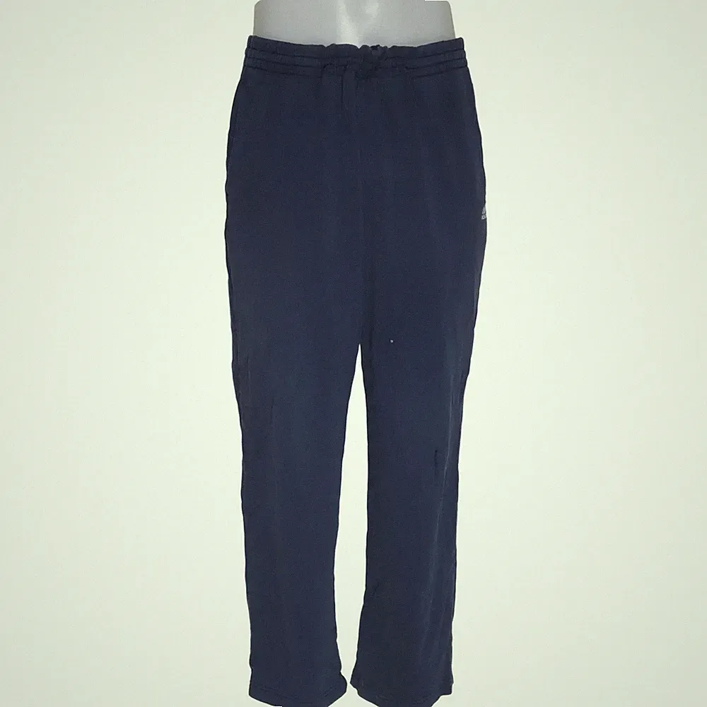 Adidas, Jogginghose, Größe: L, Blau, Baumwolle/Polyester, Einfarbig, Herren #PUf