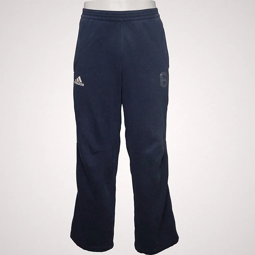 Adidas, Jogginghose, Größe: L, Blau, Baumwolle/Polyester, Print, Herren #80Z
