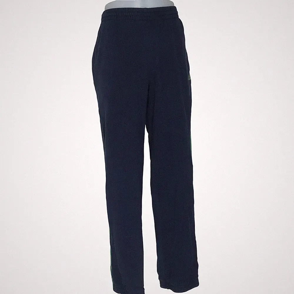 Adidas, Jogginghose, Größe: L, Blau/Grün, Baumwolle/Polyester, Herren #VNi
