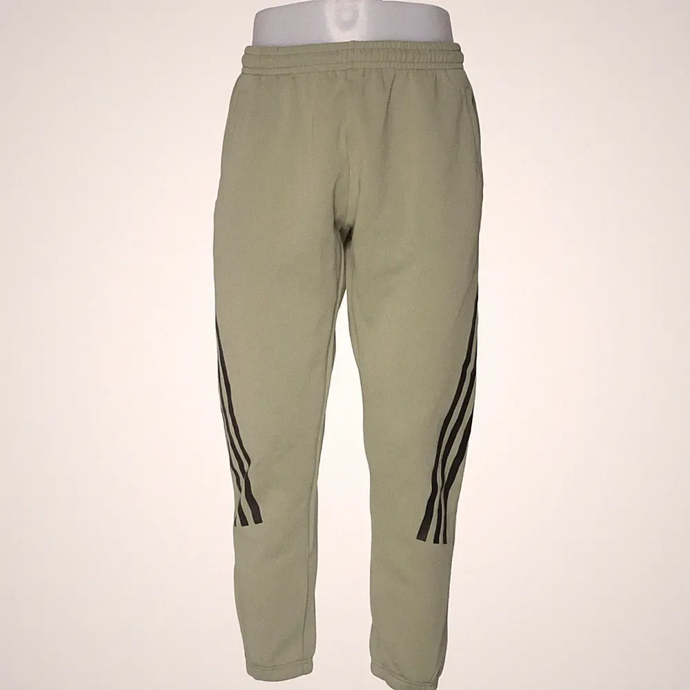 Adidas, Jogginghose, Größe: L, Grün, Baumwolle/Polyester, Streifen, Herren #Wvc