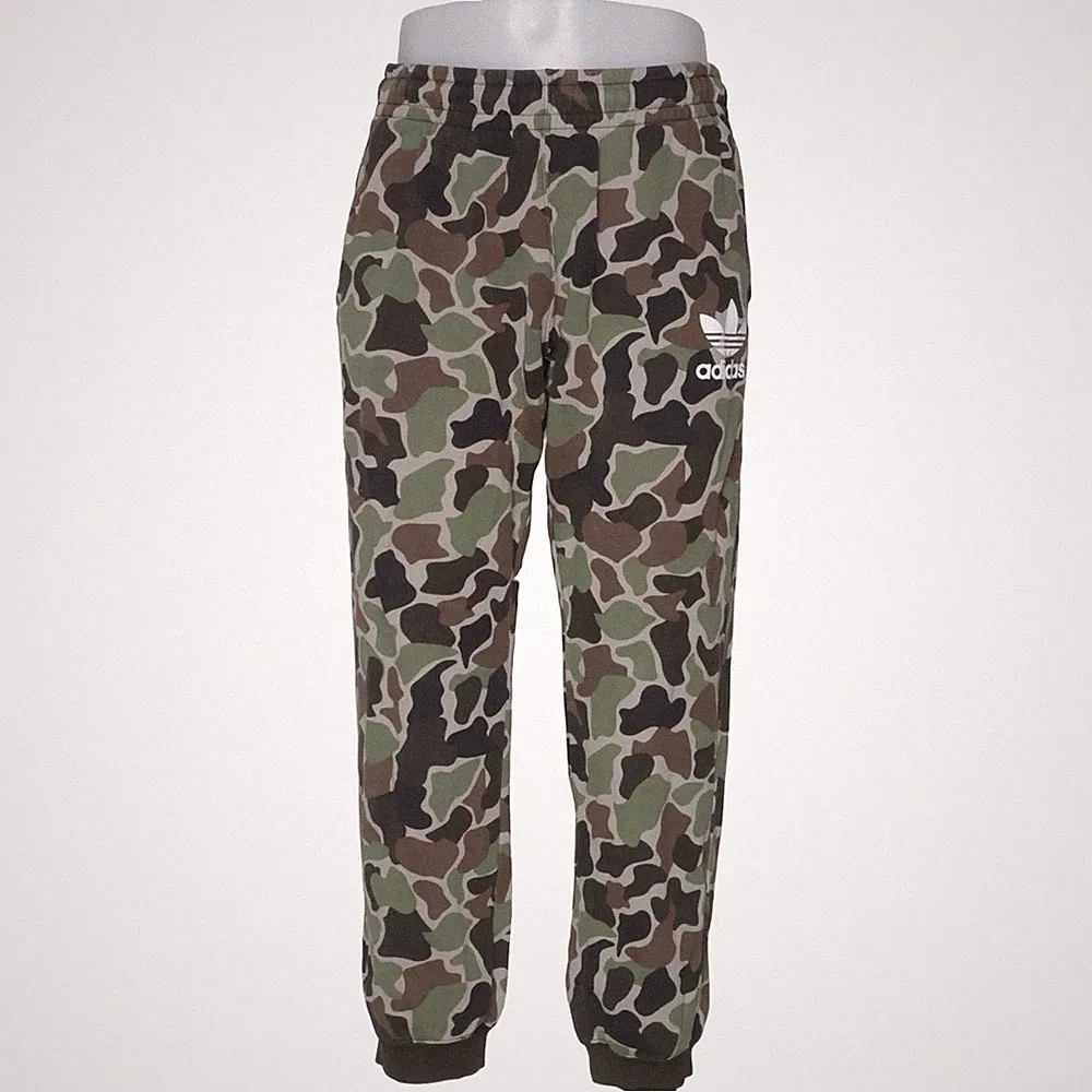 Adidas, Jogginghose, Größe: L, Grün/Schwarz/Braun, Baumwolle/Polyester #BmJ