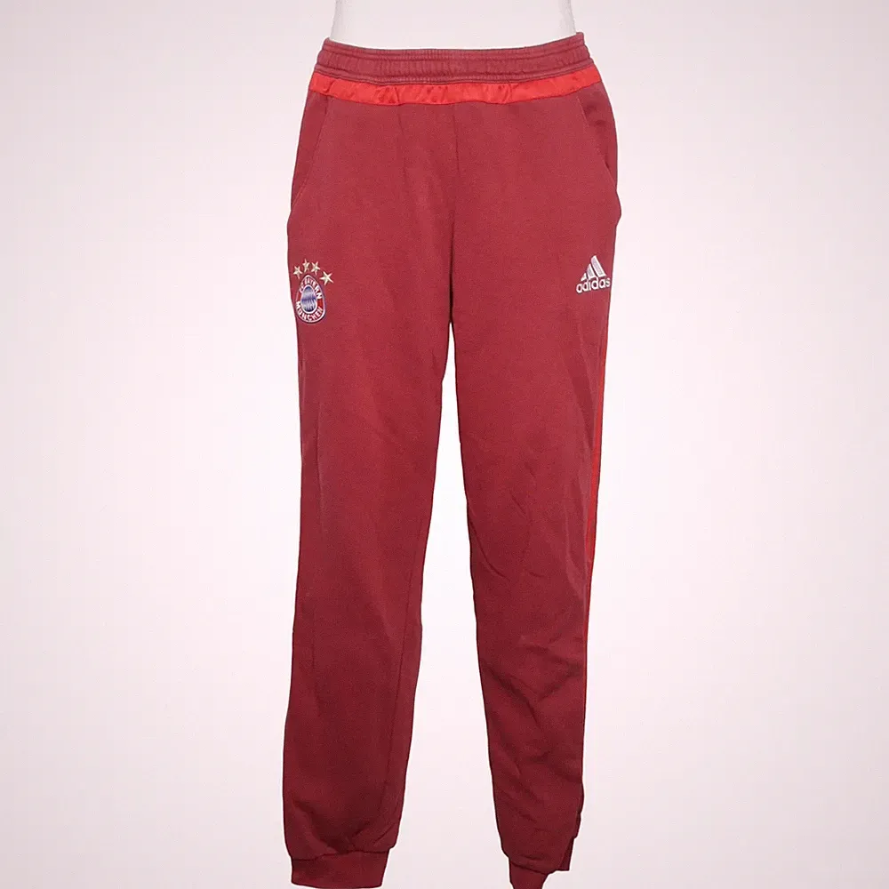 Adidas, Jogginghose, Größe: L, Rot, Baumwolle/Polyester, Einfarbig, Herren #TnH