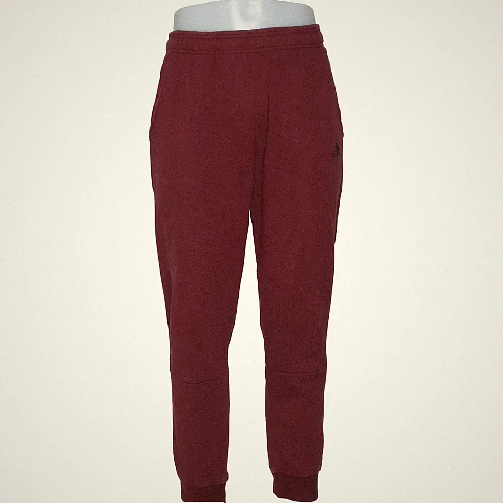 Adidas, Jogginghose, Größe: L, Rot, Baumwolle/Recyceltes Polyester #dIo