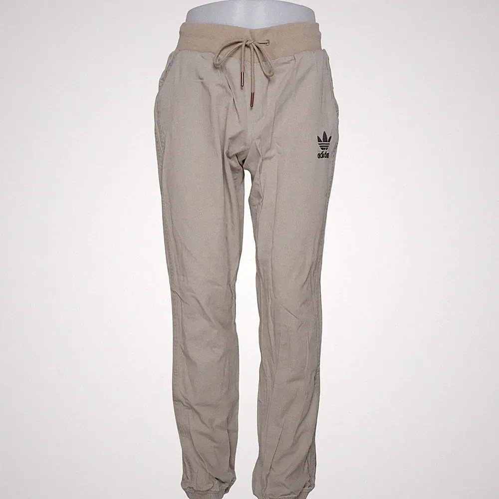 Adidas, Jogginghose, Größe: M, Beige, Baumwolle, Einfarbig, Herren #nO9