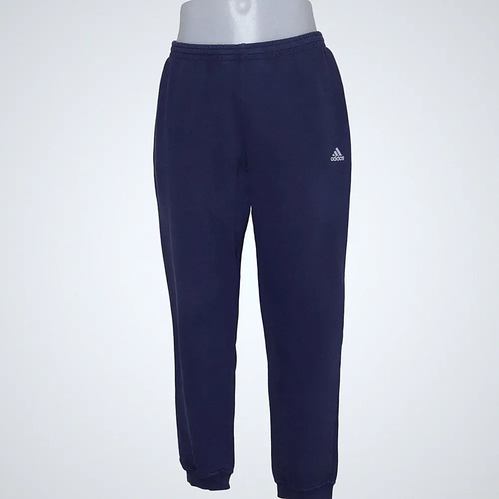 Adidas, Jogginghose, Größe: M, Blau, Baumwolle/Polyester, Einfarbig, Herren #2TX