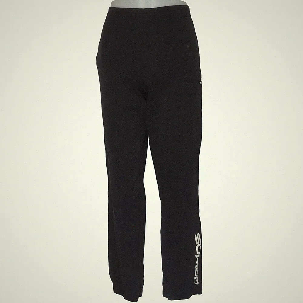 Adidas, Jogginghose, Größe: M, Schwarz, Baumwolle/Polyester, Print, Herren #47Y