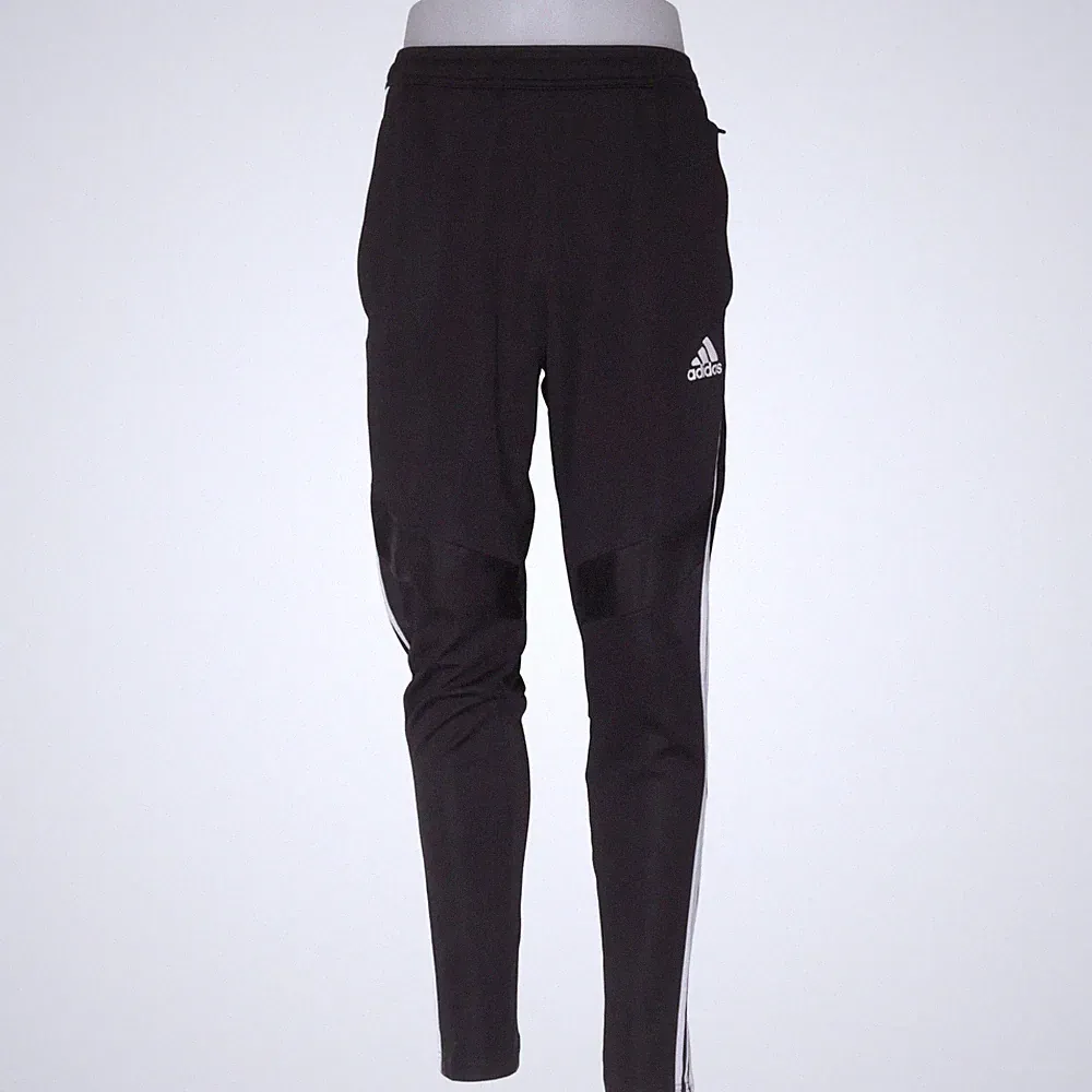 Adidas, Jogginghose, Größe: M, Schwarz/Weiß, Recyceltes Polyester, Streifen #37N